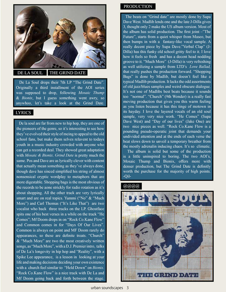 Album Review Layout
